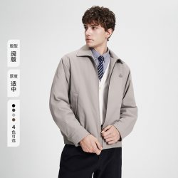 navigare 小帆船灰色翻领宽松夹克男士上衣