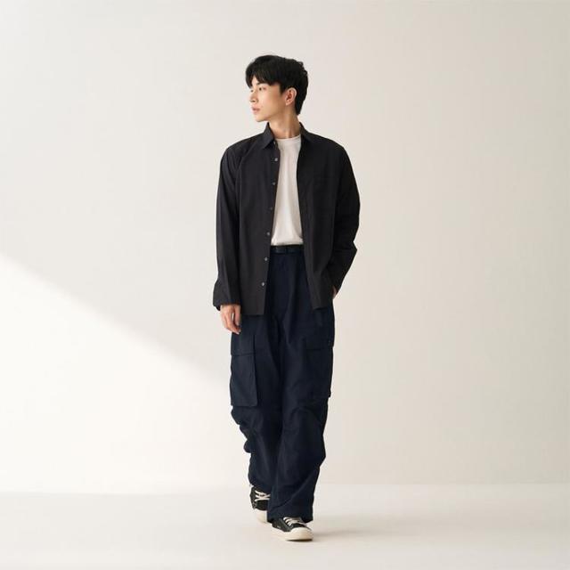 無印良品 MUJI 无印良品 男式 尼龙 工装裤 男士长裤子男装夏
