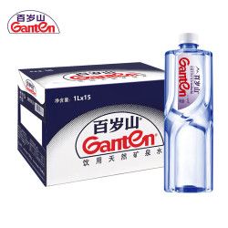 景田 Ganten 百岁山 饮用天然矿泉水 1L