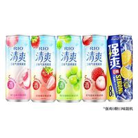 百亿补贴：锐澳 预调鸡尾酒5度清爽8度强爽多口味组合330ml*5罐低度果酒