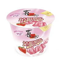喜之郎 摇摇果冻 草莓味 1桶*5杯117g 任选7桶