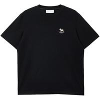 JACK&JONES 杰克琼斯 纯棉法斗犬刺绣 男士短袖T恤