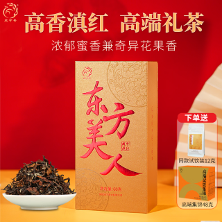 凤宁号 红茶东方美人滇红茶云南凤庆高香高端茶叶礼盒高档送礼新茶自己喝 单盒装60g