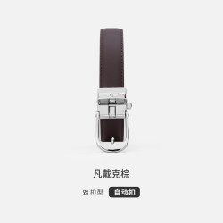 navigare 意大利小帆船设计感自动扣女士皮带合金仿针扣真皮腰带