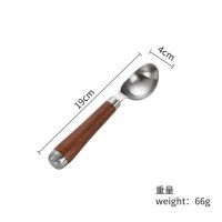 304不锈钢花梨木雪糕勺
