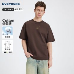 NVG·YOUNG navigare意大利小帆船美拉德圆领t恤男夏季宽松透气短袖T恤