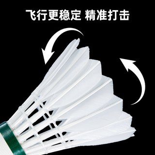 WAVAW 亚5 鹅毛 耐打 12只装 羽毛球