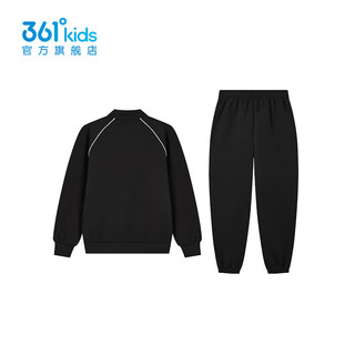 361° 男女童针织套装 经典黑 140cm