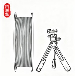 艾普创 PLA CF 3D打印耗材 性能破界碳纤增强超速打印高级质感自动续料首创国潮色 适用拓竹打印机