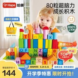 Hape E8022 80粒益智积木