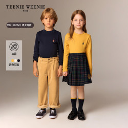 TEENIE WEENIE Kids小熊童装抗菌半高领打底T恤衫
