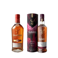 Glenfiddich 21年单一麦芽苏格兰威士忌 43.2%vol 700ml+永恒珍选15年VAT3 单一麦芽威士忌 50.2%vol 700ml