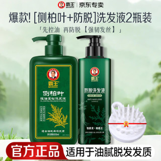 霸王 防脱洗发水套装 侧柏叶控油洗发水600ml+防脱洗发水500ml