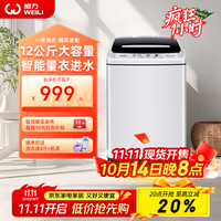 威力 洗衣机12kg公斤全自动波轮洗衣机大容量家用公寓出租屋智能量衣进水桶风干快洗