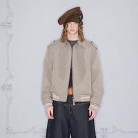 ROCAWEAR ROCA WEAR 宽松休闲复古英伦小格纹肩章绑带领夹克外套
