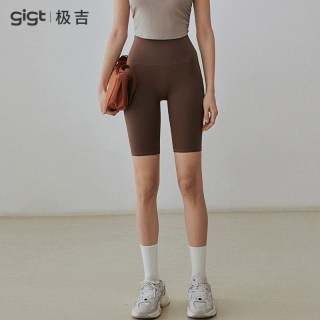 gigt收腰显瘦瑜伽裤女薄款跑步训练运动服普拉提外穿五分短裤