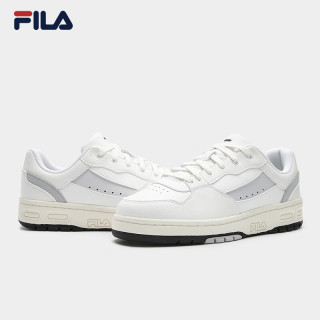 FILA 弯月鞋|斐乐官方板鞋男透气舒适白色休闲鞋轻便通勤上班小白鞋