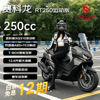 宗申 赛科龙RT250运动版燃油摩托车龙骨踏板智能摩旅通勤 绝影棕26款