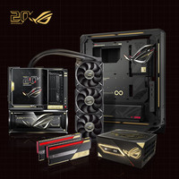 ROG 20周年限量套装 X870E主板+幻刃 DDR5 内存+龙神一体式水冷+ 雷神3代 3000W电源+ GR20机箱