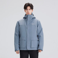 拓路者 石墨烯滑雪棉服男防水防风冲锋衣冬季保暖外套 浅蓝色 L