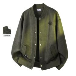 I.T IZZUE男式美式休闲百搭麂皮棒球服夹克外套上衣