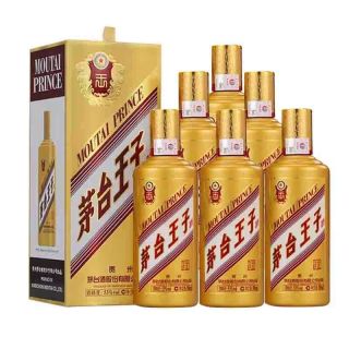 今日必买：茅台 王子酒金王子 53度 酱香型白酒 500ml*6瓶 原箱