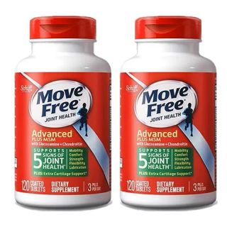 Move Free益节氨糖软骨素中老年人关节缓痛绿瓶120粒movefree氨糖