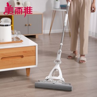美丽雅 2025新款海绵拖把吸水免手洗一拖懒人家用胶棉式头地拖布净