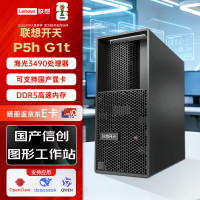 联想 开天P5h G1t国产信创工作站商用办公台式主机海光3490丨32G丨512G+2T丨JM9100 4G