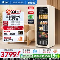 移动端：海尔 小红花套系200升元气冰吧小型家用饮料柜客厅冷藏保鲜冰箱