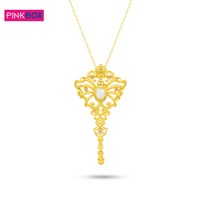 PINKBOX 娉饰珠宝星谕蛛杖足金权杖黄金吊坠镶嵌欧泊轻奢送礼新品
