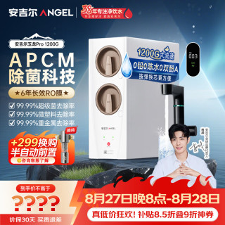 安吉尔 净水器家用厨下式过滤器母婴直饮机 5年RO反渗透玉龙Pro1200G 0陈水 J3673-ROC150