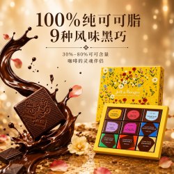 法国进口黑巧克力9种风味花园系列伴手礼教师节礼