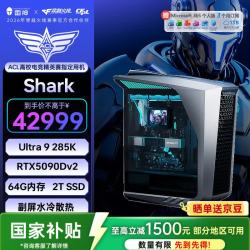 雷神 黑武士·Shark高端游戏电竞台式电脑主机(U9-285K 64G D