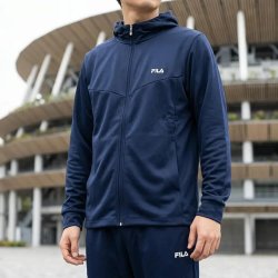 FILA 吸水速干冲锋衣 全拉链连帽卫衣