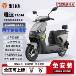 雅迪 T12-M电动摩托车长续航大功率踏板车日常通勤72V21A