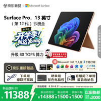微软 新一代 Surface Pro 13英寸（第12代）二合一笔记本电脑 国家