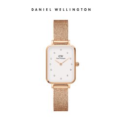 Daniel Wellington Quadro系列 女款 闪耀星辰水晶腕表 Quadro 20X26 Lumine RG White 20×26MM