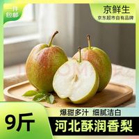 京鲜生 河北酥润香梨 净重9斤 单果120g+ 生鲜水果 源头直发