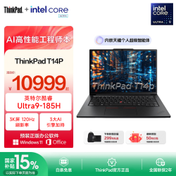 ThinkPad T14P 2026补贴15% T系列高性能程序员写代码开发编程设计独显商务办公本n