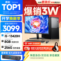 SAMBADA 15%惠科HKC主机台式电脑商务办公家用主机台式机（13代i5-13420H