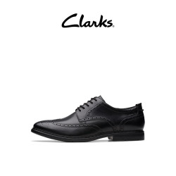 Clarks Banbury Tip男士正装皮鞋英伦布洛克雕花德比鞋