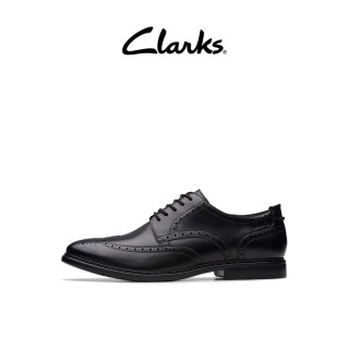 Clarks Banbury Tip男士正装皮鞋英伦布洛克雕花德比鞋