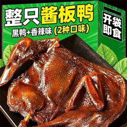 朱志远 手撕酱板鸭卤味香辣解馋湖南风味鸭货肉类零食小吃休闲食品下酒菜