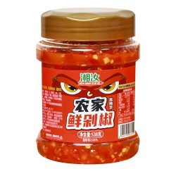 湘汝 农家剁椒蒜蓉辣椒酱 750g/瓶 湖南自制超辣剁椒鱼头辣椒