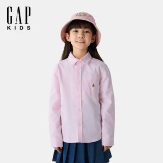 百亿补贴：Gap 大小童同款男女童2025春季新款纯棉长袖衬衫儿童装675835
