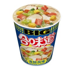日清食品 日清合味道BIG杯经典海鲜风味方便面3杯泡面开水冲泡速食面条拌面