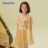 莫莫 美特斯邦威旗下moomoo童装女童浪漫两件式网纱连衣裙夏新款裙子