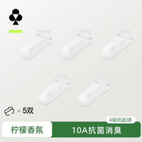YOUKESHU 女士纯棉10A抗菌消臭透气短袜 5双