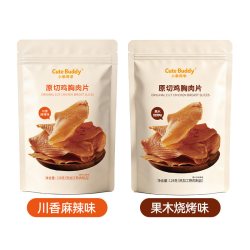 小乖同学原切鸡胸肉片薄脆片解馋高蛋白肉干夜宵充饥健身休闲零食